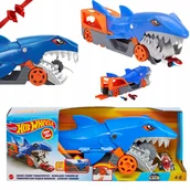 Zabawki zdalnie sterowane - HOT WHEELS CITY WYRZUTNIA TRANSPORTER REKIN SHARK GVG36 + AUTKO PREZENT - miniaturka - grafika 1