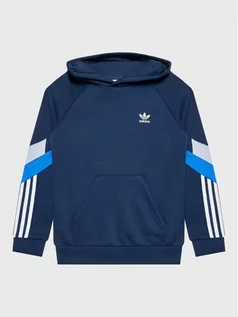 Odzież sportowa dziecięca - adidas Bluza HL6882 Granatowy Regular Fit - grafika 1