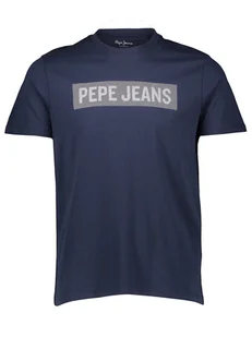 Pepe Jeans Koszulka w kolorze granatowym - Koszulki męskie - miniaturka - grafika 1