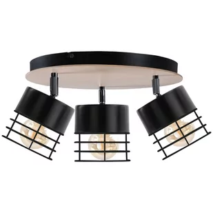 KET Loftowa LAMPA sufitowa  druciana OPRAWA regulowana złota KET799 - Lampy sufitowe - miniaturka - grafika 1