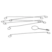 Akcesoria do ogrodzeń - Łączniki do mat balkonowych 200szt. szare Naterial 3276000663003 - miniaturka - grafika 1