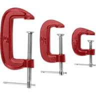 Imadła i ściski - Condor Ścisk stolarski typu G 1", 2", 3", zestaw: 3 sztuki - miniaturka - grafika 1