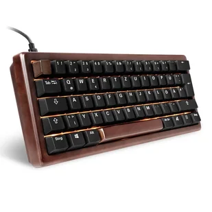 Sharkoon 100068100 klawiatura Biuro USB QWERTZ Niemiecki Drewno - Klawiatury - miniaturka - grafika 1