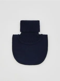 Reserved - Komin z golfem - granatowy - Apaszki i szaliki damskie - miniaturka - grafika 1