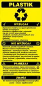 Akcesoria BHP - Naklejka SEGREGACJA ODPADÓW, PLASTIK 15x30cm - miniaturka - grafika 1