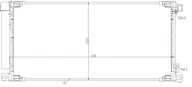 Chłodnice - CHŁODNICA KLIMATYZACJI NRF 350498 8845002510 TOYOTA - miniaturka - grafika 1