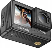 Kamery sportowe - HOCO 1,3" + 2" anti-shake IPS 4K DV102 czarna - miniaturka - grafika 1