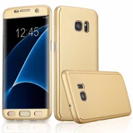 Etui i futerały do telefonów - Etui na telefon komórkowy Pokrowiec ochronny na Samsung Galaxy S7 Edge Pełna obudowa Ochrona wyświetlacza 360 Gold - miniaturka - grafika 1