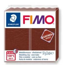 Staedtler Masa Fimo Leather effect 57g orzechowy - Akcesoria rzeźbiarskie - miniaturka - grafika 1