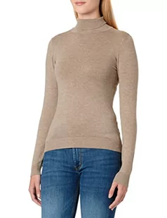 Object Damski sweter z dzianiny, stójka, Fossil/Szczegóły: melanż, S - Swetry damskie - miniaturka - grafika 1