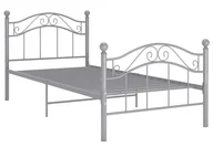 Łóżka - Szara metalowa szafka nocna 100x200 cm B9-H61 - miniaturka - grafika 1