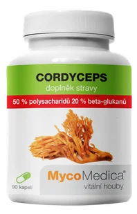 MycoMedica - Cordyceps 50% w wysokim stężeniu, 90 kapsułek ziołowych - Suplementy naturalne - miniaturka - grafika 1