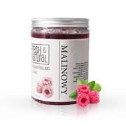 Peelingi i scruby do twarzy - Fresh&Natural Cukrowy peeling do ciała malinowy 1000g - Fresh&amp;Natural 4138-0 - miniaturka - grafika 1