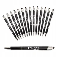 Długopisy - Długopisy z grawerem metalowe reklamowe personalizowane gumka do ekranu x50 - miniaturka - grafika 1