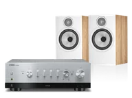 Zestawy stereo - Yamaha R-N1000A (srebrny) + 606 S3 (dąb) - miniaturka - grafika 1