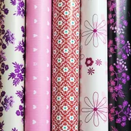 Opakowania i torebki na prezenty - Papier różowy ozdobny do prezentów 57cmx10m ZST17 - miniaturka - grafika 1