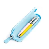 Zestawy piśmiennicze - Zestaw prezentowy długopis Parker Jotter Originals Różowy i Żółty z niebieskim etui - miniaturka - grafika 1