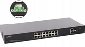 Switche - SFG108WP PULSAR Switch PoE 16-portowy Gigabit Ethernet 2x SFP 16x PoE+ SFG116WP - miniaturka - grafika 1