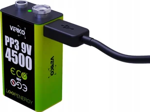 Verico Verico LoopEnergy Li-Ion Akku 9V-Block, USB-C, 2er Pack retail - Baterie i akcesoria - miniaturka - grafika 1