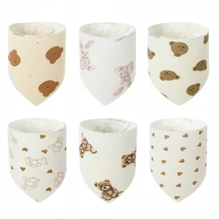 Śliniak dla niemowląt Serce Śliniaki na ząbkowanie Bawełniane śliniaki 1szt - Śliniaki i fartuszki - miniaturka - grafika 1