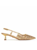 Sandały damskie - Aldo Sandały Elegant 13922037 Złoty - miniaturka - grafika 1