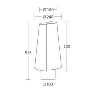 Lampy stojące - Lampa stołowa HerzBlut Jojo, drewno, brązowy/kremowy, 51,5 cm, E27 - miniaturka - grafika 1