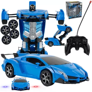 Auto robot zdalnie sterowany transformujący +pilot u707 - Roboty dla dzieci - miniaturka - grafika 1