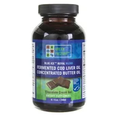 Suplementy naturalne - Green Pasture Green Pasture Olej Maślany, olej z wątroby dorsza czekoladowy - 240 ml GP830 - miniaturka - grafika 1