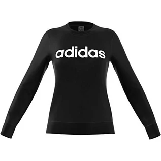 Bluzy damskie - Adidas W E LIN SWEAT bluza damska, czarno-biała, 2XS DP2363 - grafika 1