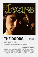 Podkładki pod mysz - PODKŁADKA POD MYSZ Z Nadrukiem 22x18cm the doors rock Vintage Tekst Prezent - miniaturka - grafika 1