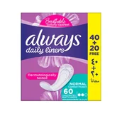 Wkładki higieniczne - Always Daily Liners wkładki higieniczne bezzapachowe Normal Comfort Protect 60 sztuk - miniaturka - grafika 1
