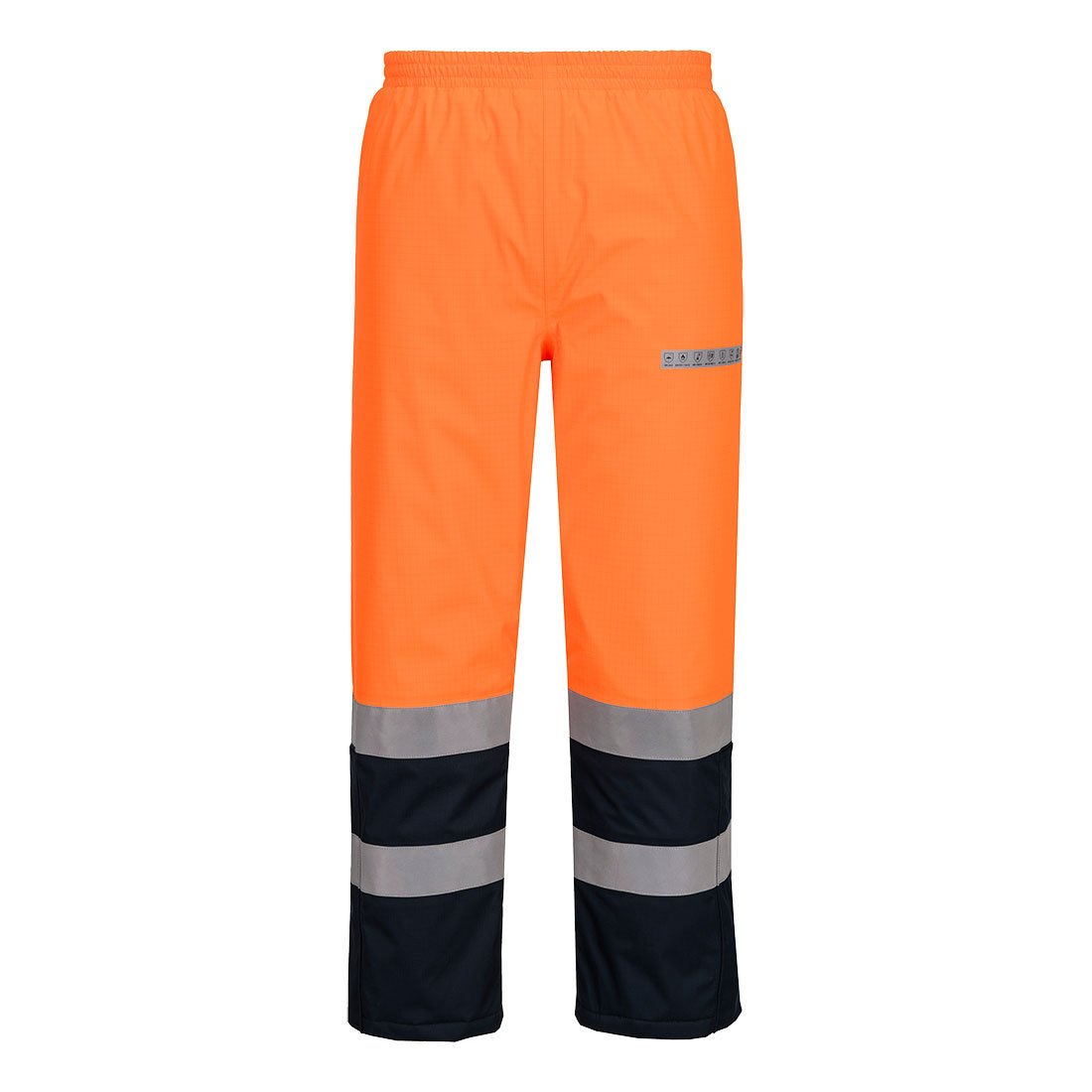 Spodnie trudnopalne ostrzegawcze zimowe Bizflame Rain Multi-Norm FR434ONRXL