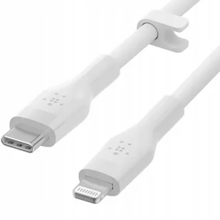 Belkin Kabel Usb Typ-C Lightning Silicone 2m Biały - Kable USB - miniaturka - grafika 2