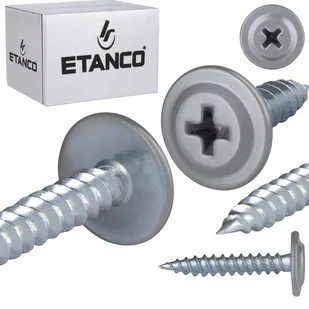 Wkręty podkładkowe Etanco do drewna 4,2x30mm, RAL9006 GM-S 250szt. - Wkręty Wkręty podkładkowe Etanco do drewna 4,2x30mm, RAL9006 GM-S 250szt. - Wkręty - miniaturka - grafika 1