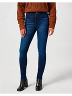 Spodnie damskie - Damskie spodnie jeansowe Wrangler HIGH SKINNY W27 L30 - miniaturka - grafika 1