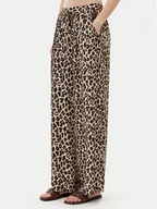 Spodnie damskie - ViCOLO Spodnie materiałowe TD1432 Beżowy Relaxed Fit - miniaturka - grafika 1