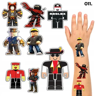 TATUAŻE ZMYWALNE DLA DZIECI TYMCZASOWE ROBLOX - 8 EL. / 150 WZORÓW - Zabawki kreatywne - miniaturka - grafika 1