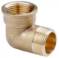 Akcesoria grzewcze - Kolanko nyplowe 1'' mosiądz GWINT GW/GZ - miniaturka - grafika 1