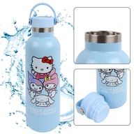 Shakery i bidony sportowe - Hello Kitty And Friends stalowy, zakręcany bidon, butelka termiczna, TERMOS 700ml - miniaturka - grafika 1