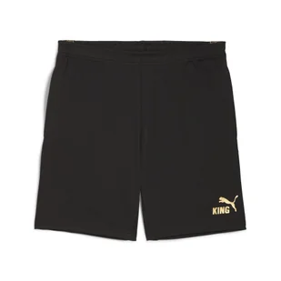 Męskie szorty piłkarskie KINGtouch PUMA Black Gold - Spodnie sportowe męskie - miniaturka - grafika 1