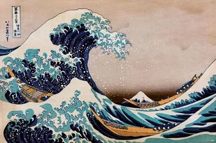 The Great Wave Off Kanagawa - plakat - Plakaty - miniaturka - grafika 1