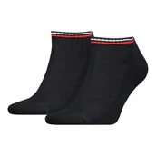 Skarpetki damskie - Tommy Hilfiger Skarpety Skarpetki Stopki 2P Czarne R.39-42 - miniaturka - grafika 1
