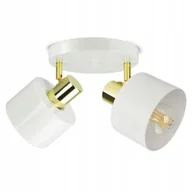 Lampy sufitowe - Lampa Sufitowa Żyrandol Plafon Biała Złota Classic Spot EG2 Led E27 - miniaturka - grafika 1