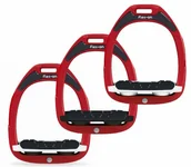 Akcesoria jeździeckie - Flex-on Strzemiona kompozytowe - czerwony - miniaturka - grafika 1