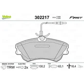 Klocki hamulcowe - Klocki hamulcowe - komplet VALEO 302217 - miniaturka - grafika 1