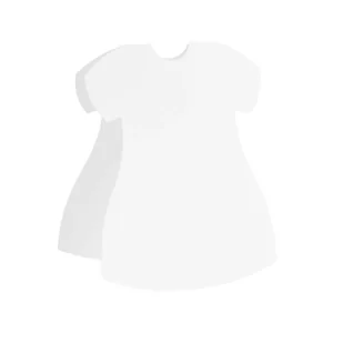 BAZA DO KARTKI sukienka biała - Rzeczy z papieru - Scrapbooking - miniaturka - grafika 1