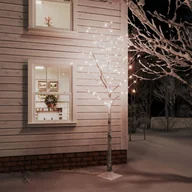 Choinki - vidaXL Brzoza z oświetleniem, 240 ciepłych białych LED, 300 cm - miniaturka - grafika 1