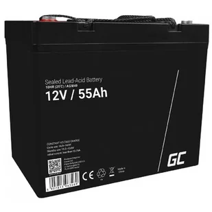 Green Cell Akumulator bezobsługowy AGM VRLA 12V 55Ah do łodzi i instalacji fotowoltaicznych AGM49 - Baterie do zasilaczy awaryjnych UPS - miniaturka - grafika 1