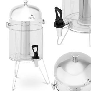 Royal Catering Dyspenser do soków 8 l system chłodzenia rama ze stali nierdzewnej RCSD-1S1 - Wyposażenie lokali gastronomicznych - miniaturka - grafika 1