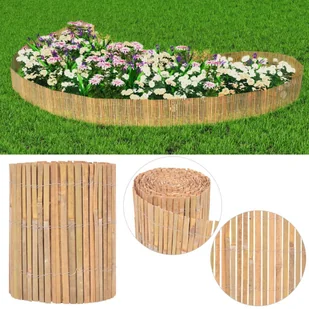 vidaxl Ogrodowy panel ogrodzeniowy, bambus, 1000x30 cm - Ogrodzenia - miniaturka - grafika 1